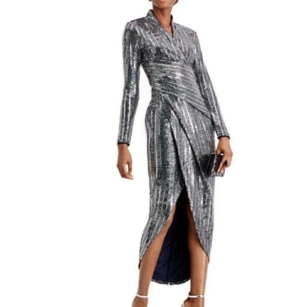 RACHEL Rachel Roy Silver Sequin Dress